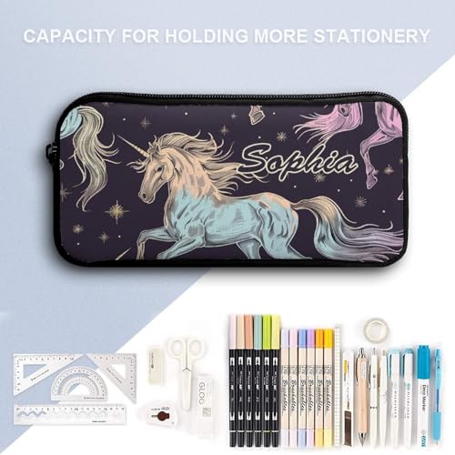 Animal Unicorn Pattern Custom Backpack Set 3 Personalized Add Your Name School Bag with Lunch Bag Pencil Case Customized Backpack for Kids Girls Boys4