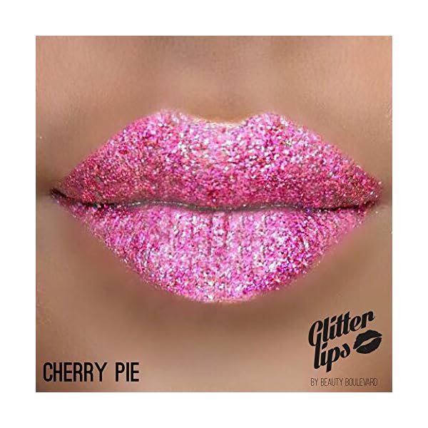 BeautyBlvd-Glitter-Lips-Glitter-Lip-Kit-Waterproof-Smudge-Proof-Long-Lasting-Cruelty-Free-Cherry-Pie BEAUTYBLVD Glitter Lips | Glitter Lip Kit | Waterproof & Smudge Proof | Long Lasting | Cruelty Free (Cherry Pie)