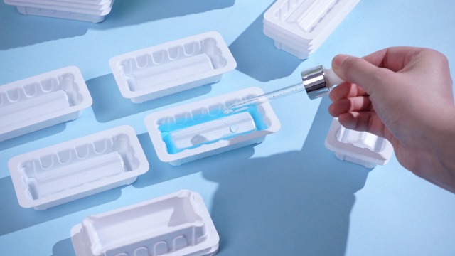 Image of Didaey 100 Pcs 10ml Reagent Reservoir, V-Bottom Pipette Reservoir, Individually Wrapped, Compatible with Single & Multi-Channel Pipettes for Lab