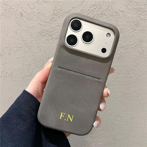 Coque iPhone 17 Pro Max personnalisable cuir rétro mouton antichoc - 3