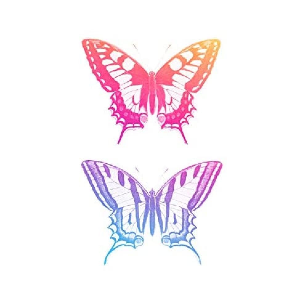 Wee Blue Coo Colourful Gradient Butteflies Unframed Art Print Poster Wall Decor 12x16 inch