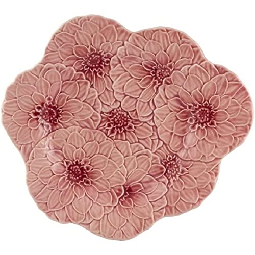 Bordallo Pinheiro Maria Flor Dahlia Dinner Plates, Set of 4, Pink (65028907) Bordallo Pinheiro Maria Flor Dahlia Dinner Plates, Set of 4, Pink (65028907)