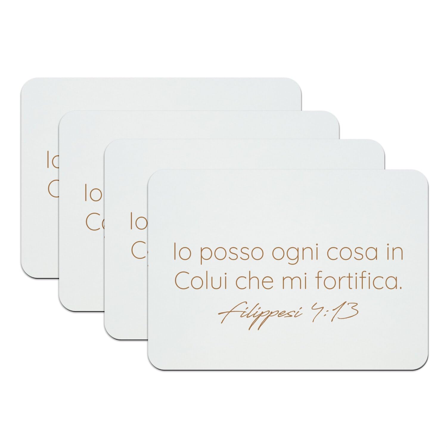 Lot de 4 sets de table de qualité supérieure Filippesi motif religieux