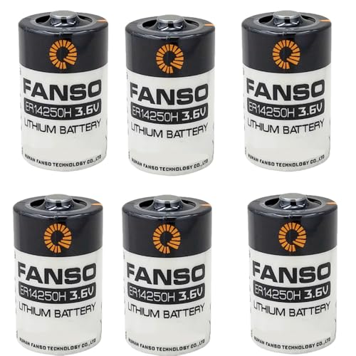 YICUAA�i6����jER14250H 3.6V 1200mAh �g���̂ă��`�E���d�rPLC�o�b�e���[