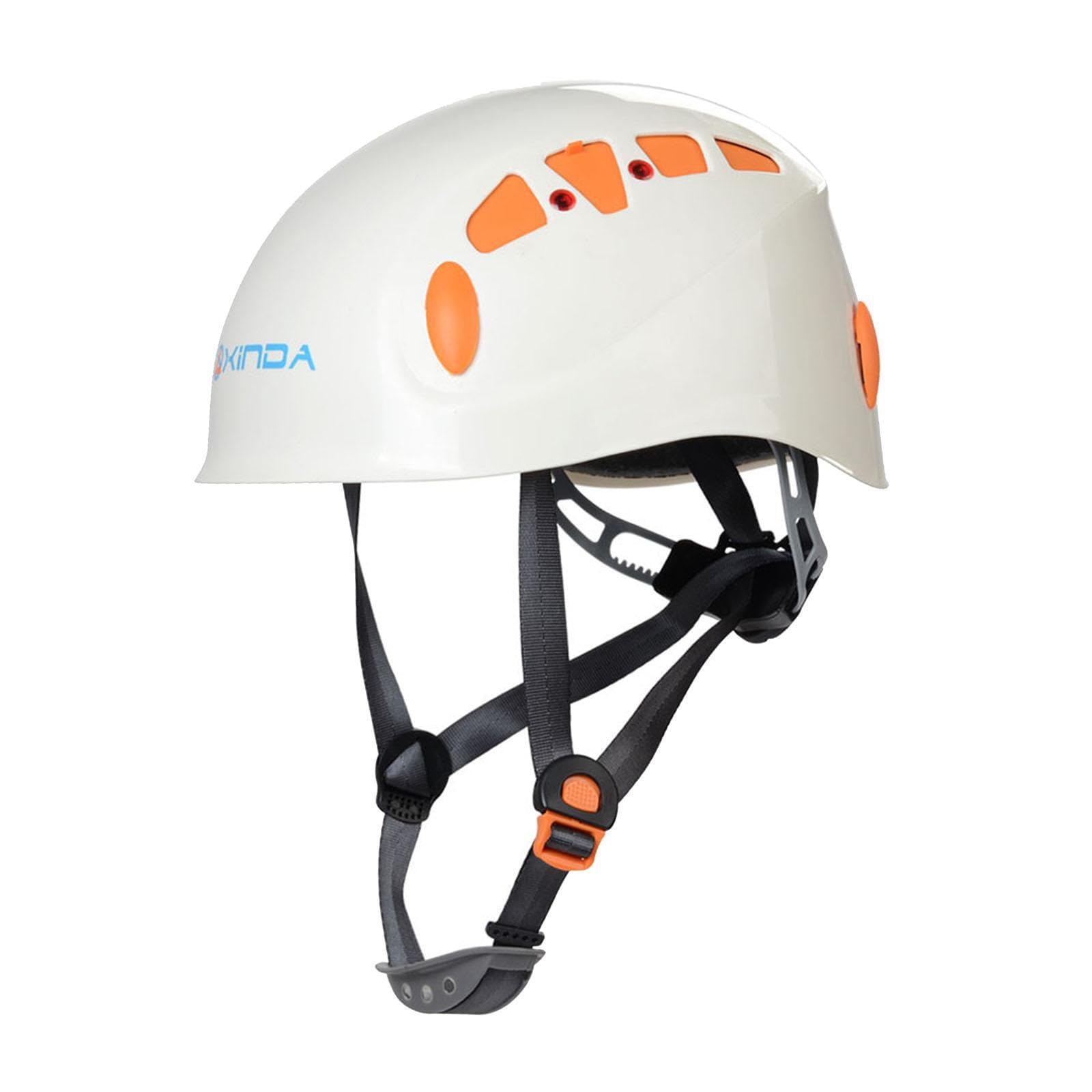 Casque d'escalade, Casque de Chantier pour Hommes, Femmes et Adultes, pour travaux arboricoles, Blanc