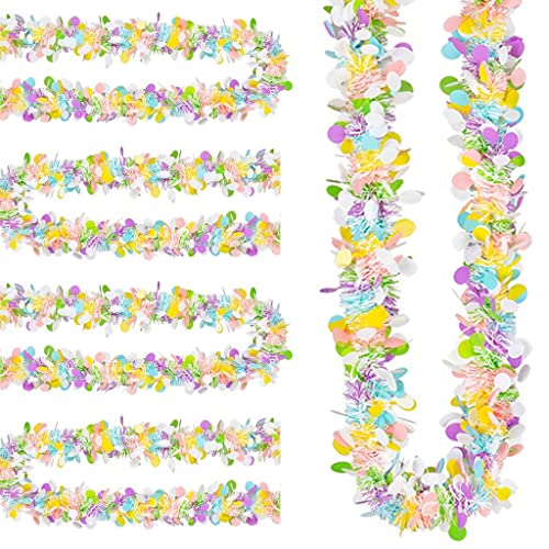 NFSHAN Ostern Dekoration, Ostern Lametta Girlanden Bunte Lametta Twist Fringe Girlande Hängende Lametta Girlande Ornamente Cover