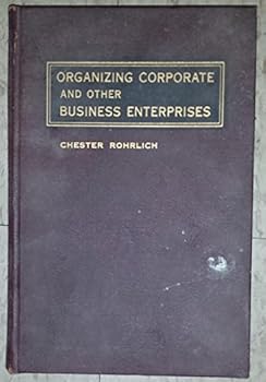 Hardcover Organizing Corporate and other Business Enterprises Book