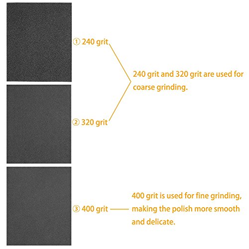 Blisstime 2 Sets (4Pcs) 6 String Acoustic Guitar Bone Bridge Saddle And Nut Made Of Real Bone With 3 Sand Paper #TOP2