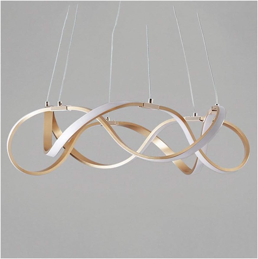 Light Lamp Chandelier Creative Restaurant Living Room Ceiling Lamp Simple Bedroom Study Room Pendant Light [Energy Class a +],55Cm-Stepless Dimming