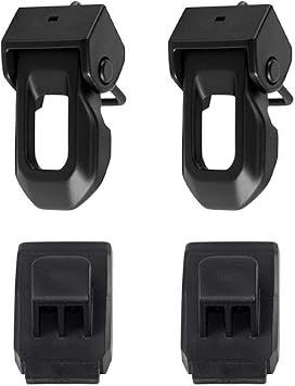 OEM Original Latch Locking Hood Catch Kit Compatible with Jeep Wrangler JK 2007-2018 Stainless Steel Hood Catches Kit