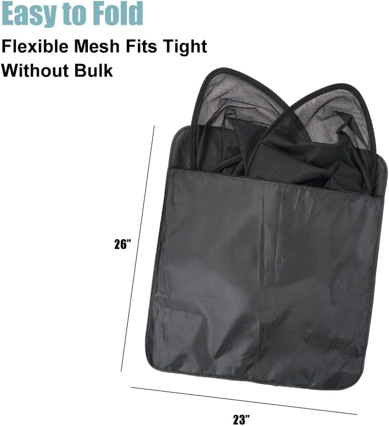 Breathable Mesh Sunshade for Tesla Model Y Juniper/Launch, Thin Lightweight Glass Roof Sunshade, UV Blocking & Ventilation, Easy Clip Install, Foldable with Storage Bag