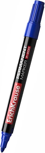 ERICHKRAUSE Permanentmarker P-200 – kugelförmige Spitze, wasserdicht und UV-best