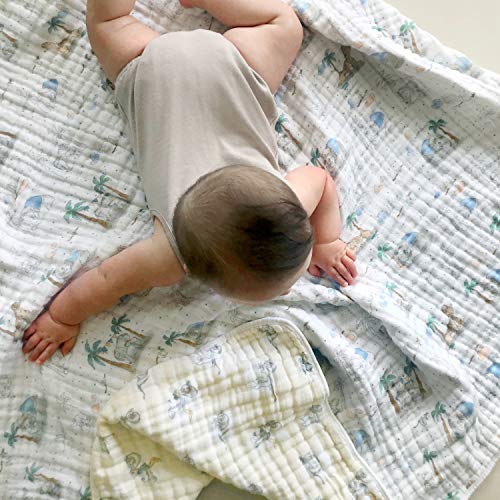 Image of aden + anais Essentials Dream Blanket,100% Cotton Muslin Baby Blanket Crib Bedding for Newborn Baby and Toddler, Nursery Blanket for Boys and Girls, Baby Registry and Shower Gift - My Darling Dumbo