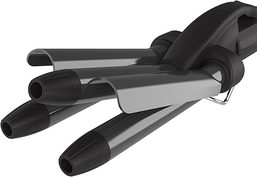 Miniatura 8 de Wizchark Rizador de pelo pequeño, rizador de ondas de playa de 12 pulgada, mini ondulador de pelo para cabello corto y largo, rizador de 3 barriles,