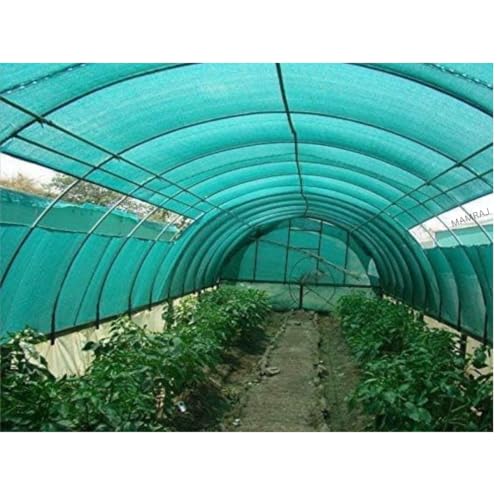 Image of MAMRAJ Green Shade Net 75% UV Sun Protected for Terrace, Green House, Garden, Balcony & Gardening Multipurpose Agro net (10 x 10 Feet, 75%)