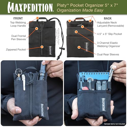 Image of Maxpedition Platy Pocket Organizer, EDC Tool Pouch, Neck Wallet