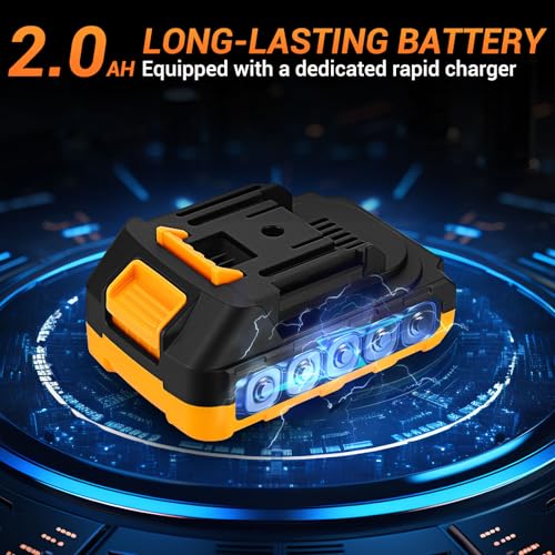 DEKOPRO Cordless Impact Wrench 1/2 Inch 20V Brushless with 2x 2.0Ah Batteries - Image 3