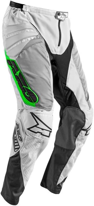 AXO Pant Prisma, White/Grey/Green, Size: 48