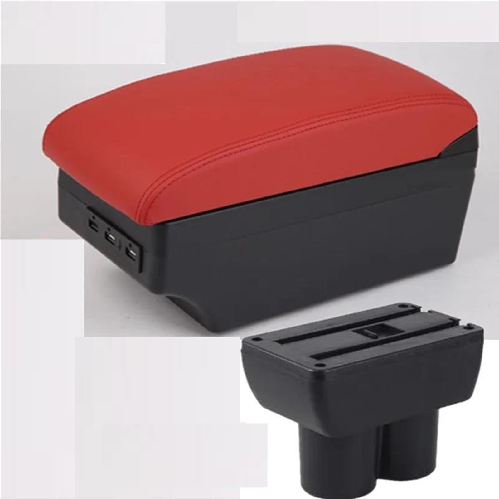 Noheeu C Red 7Usb Auto Armrest Box 1999-2018 Special Retrofit Parts Car Center Storage With Usb For Jimny