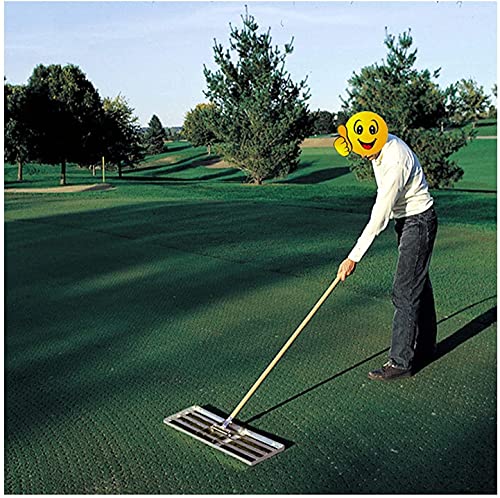 FEINKA Garden rake, Soil Leveling Tool, Lawn leveling Rake, 4.4FT Backyard Heavy Duty Soil Lawn Tool, for Golf Level Garden Yard Finishing