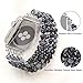 KAI Top Beaded Bracelet Compatible with Apple Watch Band 42mm44mm45mm49mm for Women Girls, Snowflake Obsidian Beaded Elastic Band Replacement Stretch Strap for iWatch Ultra SE Series 8 7 6 5 4 3 2
