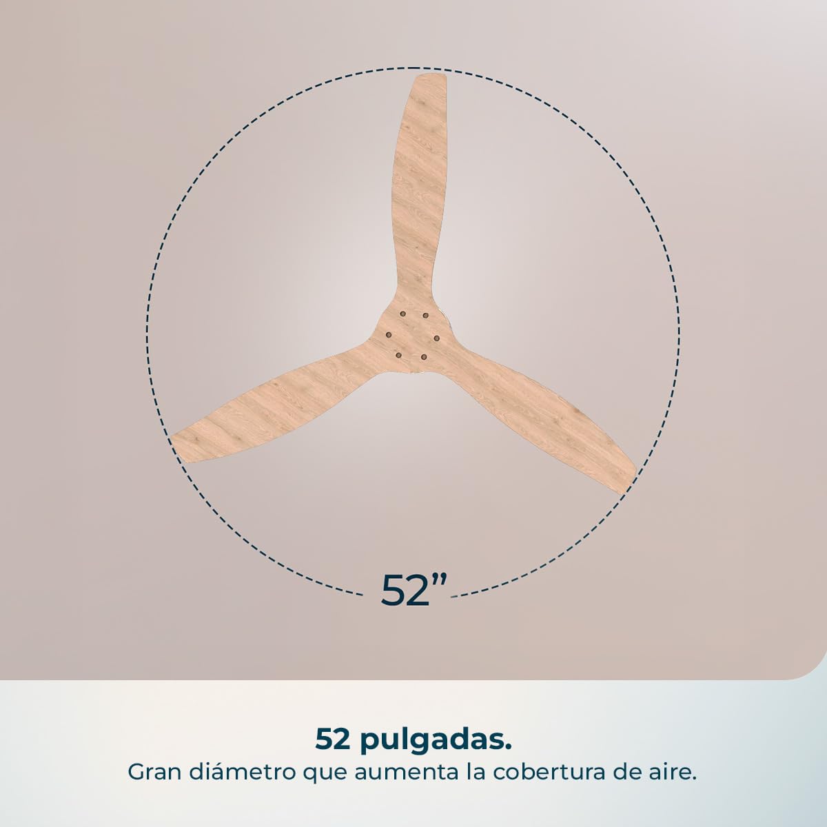 Cecotec Ventilador de Techo EnergySilence Aero 5400 Classic Iron&LightWood | Mando a Distancia, 52", Motor DC 40W, 3 Aspas, 6 Velocidades, Temporizador hasta 8h, Modo Winter/Summer