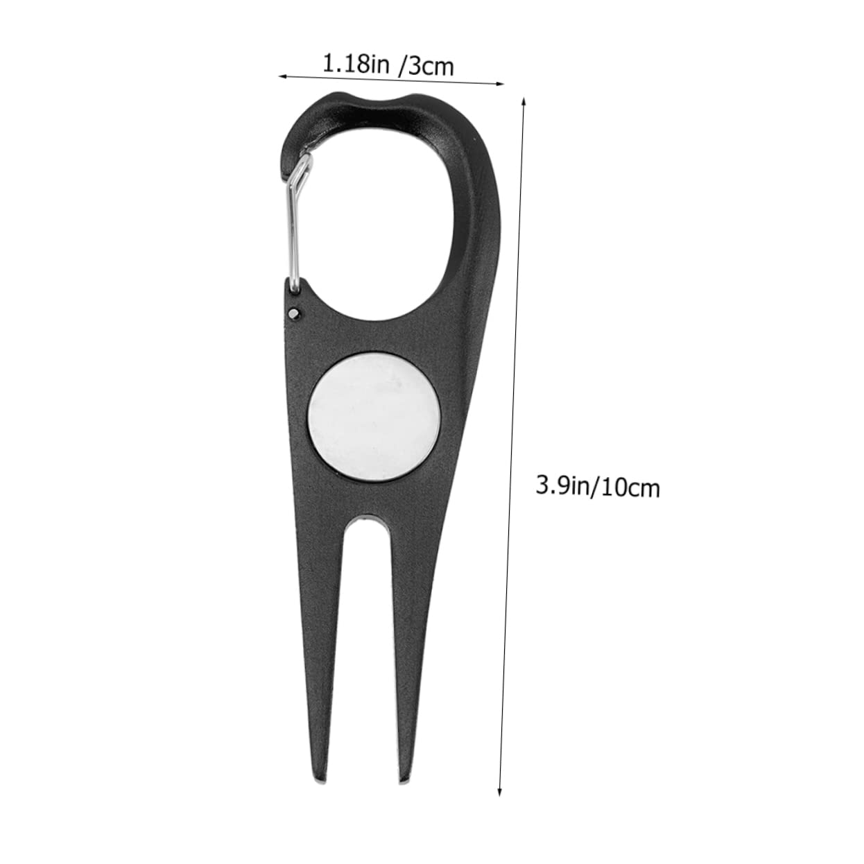 Abaodam Professional Golf Divot Fork Tool Portable Outdoor Repair Tool for Lawn Maintenance Ergonomic Design for Easy Ground Insertion Durable and Compact for Golf Bags and Pockets