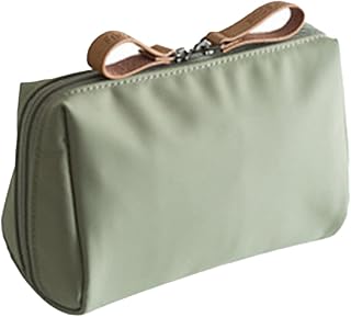 Travel Cosmetic Bag, Ladies Makeup Bag - Cosmetic Hand Organizer Bag, Travel Bag - Beauty Toiletry Bag Dormitory Camping Storage Bag for Concealer, Lipstick, Eyeshadow, green, See description