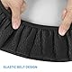 FOMIYES Barhocker-Bezug, wasserdicht, PU-Leder, Schwarz, rund, Stretch, Hockerkissen, waschbar, für Bar, Zuhause, Büro, 30 cm, 2 Stück