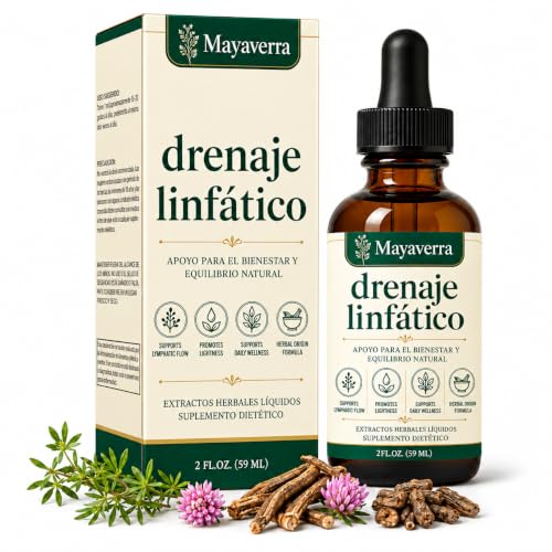 MAYAVERRA Drenaje Linfático, 4-Botanical Formula for Daily Detox & Cleanse Support and Immune Health