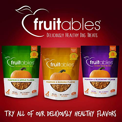 Fruitables Baked Dog Treats – Pumpkin Treats For Dogs – Healthy Low Calorie Treats – Free Of Wheat, Corn And Soy – Cripsy Bacon And Apple – 12 Ounces #TOP5