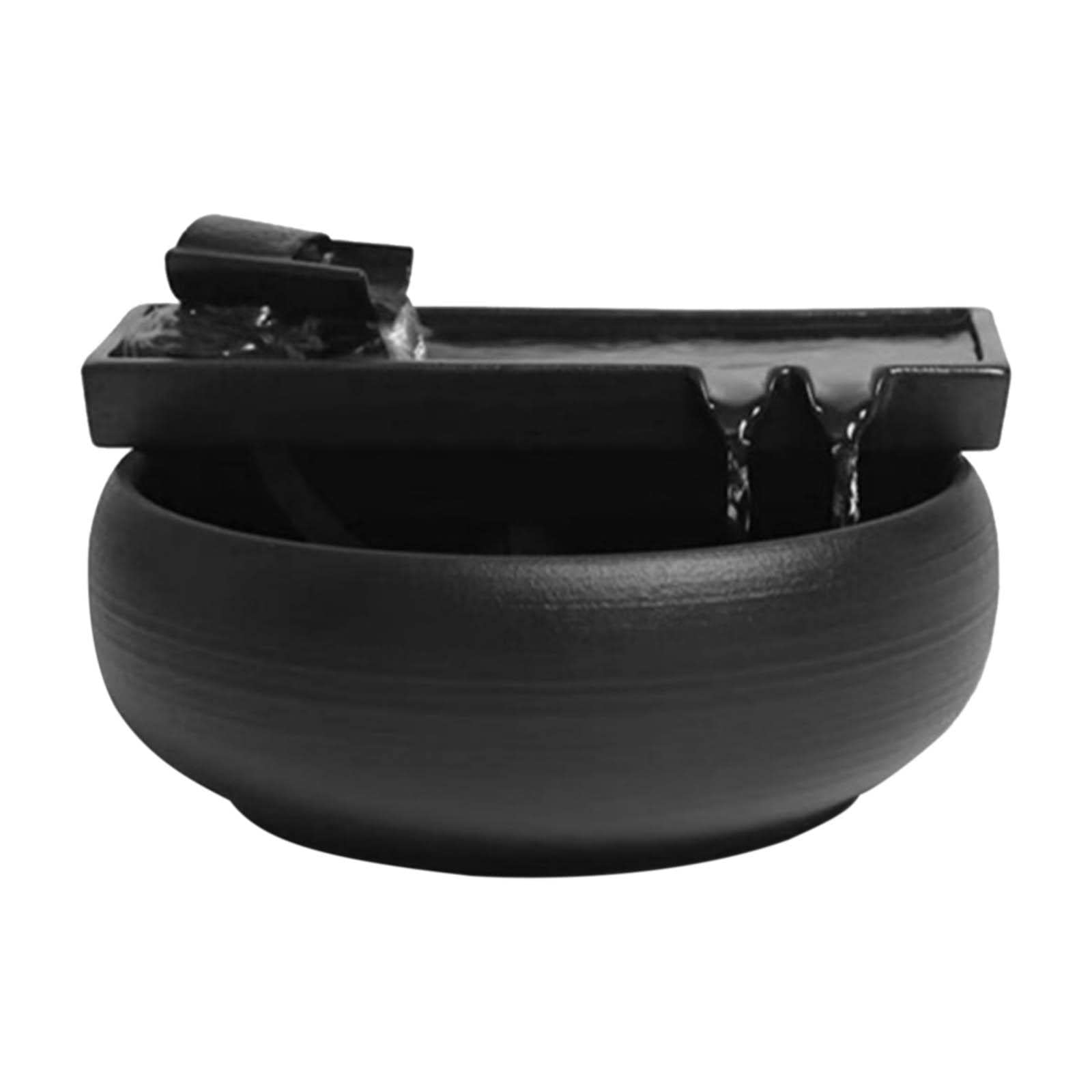 Fuente cerámica Fuente de agua interior Meditación Feng Shui Cascada Fuente de escritorio Característica de agua Alimentado