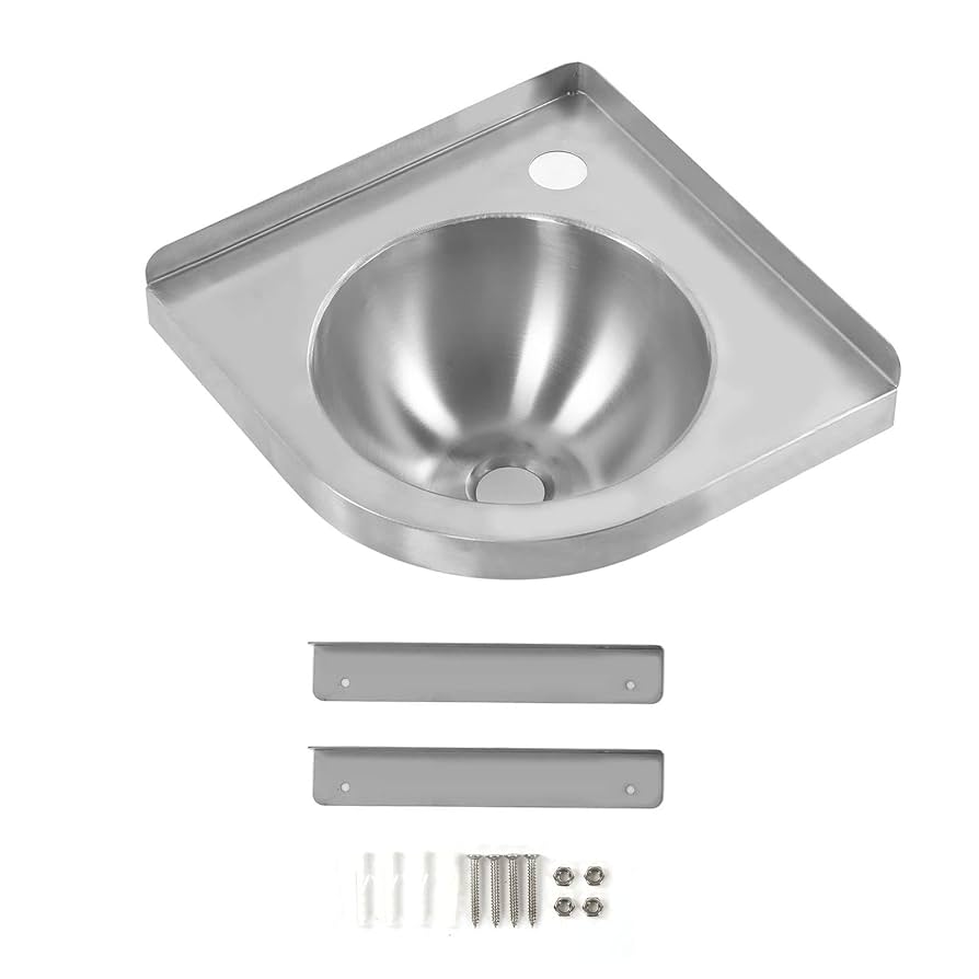 Amazon.com: Aramox Marine Sink Corner Triangle Basin Sink