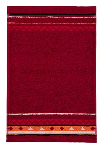 Möve frottana Country guest towel 30 x 50 cm, 100% cotton, ruby