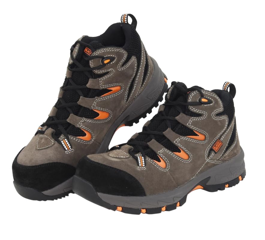 BLACK+DECKER High Ankle Grey Suede Leather Safety Shoes for Men | Double Density | Fiber Toe | Antistatic & Antislip | BXWB0168IN | Size-06 (B0C3RFBGPK) Amazon Price History, Amazon Price Tracker