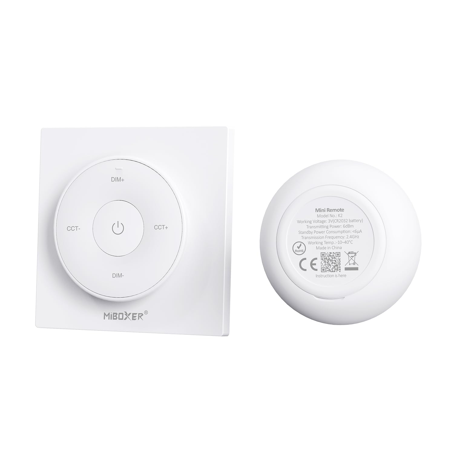 LIGHTEU, Milight Miboxer 2.4GHz Panel Remote with Magnetic Holder - Image 2