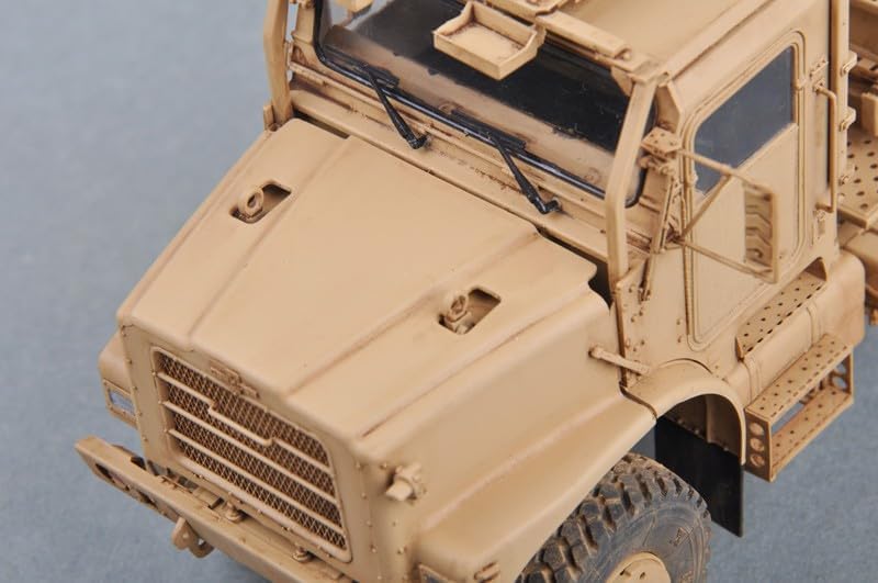 Close-up of the cab roof and turret detail on the completed US MK23 MTVR model