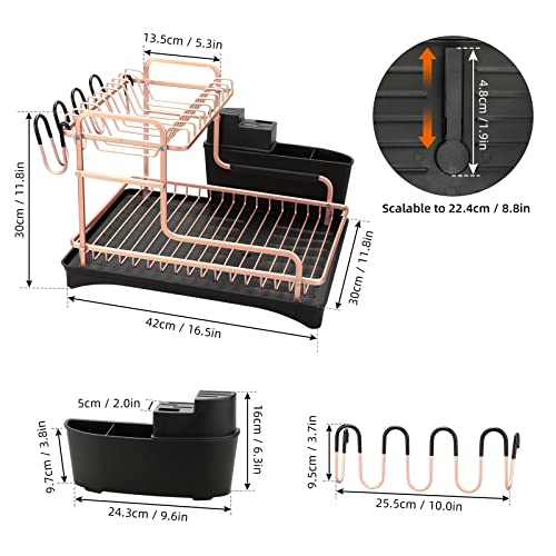 Egouttoir à vaisselle compact pour simplifier le rangement après les repas