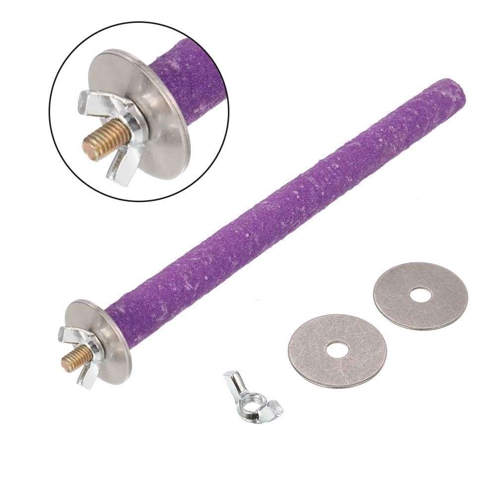 5 Pezzi 20cm Posatoio per Pappagalli,Posatoio per Pappagallo Giochi per Accessori,Trespolo per Pappagalli per Uccello Giocattolo di Masticare Domestico Piattaforma