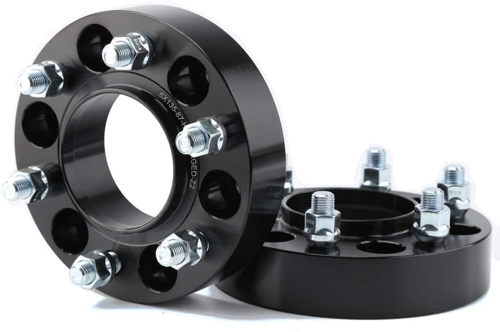 KSP 6x135 to 6x135 Wheel Spacers for F150, 1.5in 38mm Hubcentric 6 Lug Wheel Adapters for 2015-2025 F150 Expedition,Navigator with M14x1.5 Studs and 87.1mm Hub Bore, 4pcs Black - Image 9