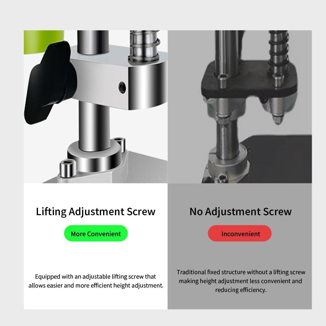 Mini Desktop Drill Press with Aluminum Alloy Vise, 7-Speed DC Variable Control, B10 Chuck 1-6mm, 16mm Reinforced Column, LED Work Light & Depth Limiter, Benchtop Drilling Machine