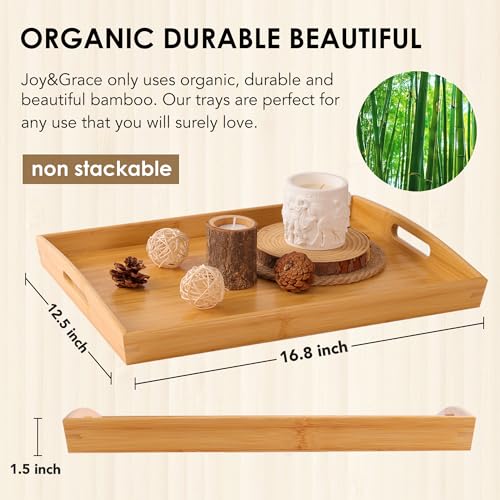 Joy&Grace MODEL-G-162 Bamboo Serving Tray Bed Tray thumb #1