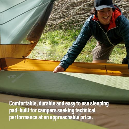 Image of Sea to Summit Camp Plus Self-Inflating Foam Sleeping Mat for Camping - Rectangular - Regular (72 x 25.2 x 2.6 inches)