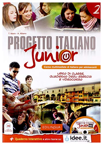 Progetto italiano junior level A2.2 LIBRO CUADERNO CD