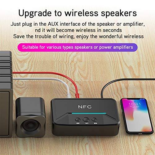 Receptor Bluetooth, atualização do adaptador de áudio sem fio com a função NFC para transmissão de s
