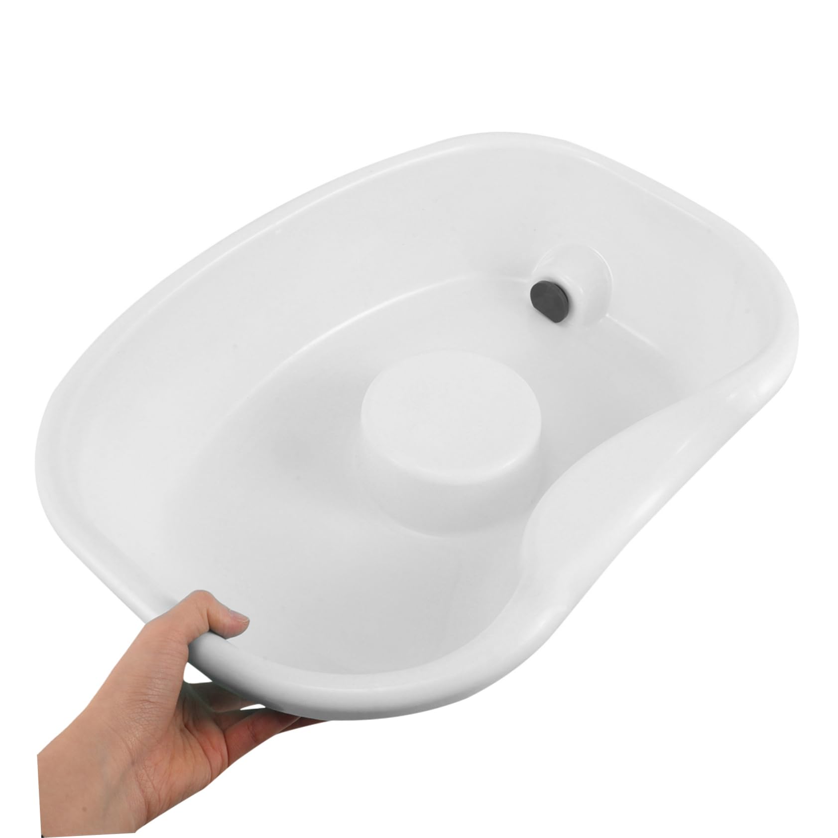 OUNONA Lavandino Per Lavare i Chioma Portatile 70cm Tubo Di Scarico, Lavabo Da Comodino Per Pazienti Allettati, Anziani e Donne Incinte, Supporto Testa e Collo, Accessori Per Assistenza Domiciliare