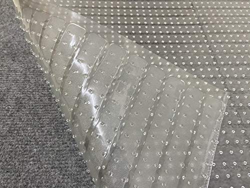 Ottomanson Safeguard Collection Vinyl Runner Multi-Grip Carpet Protector Mat, 26" X 12', Clear #TOP6