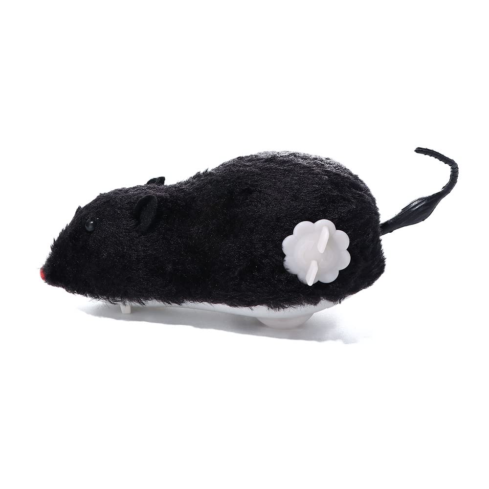 Juguete de relojería 1 pieza lindo gato perro jugando accesorios de juguete primavera productos para mascotas movimiento mecánico juguete de ratón de felpa