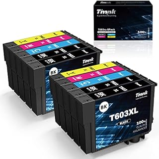 Timink High Yield 603XL Ink Cartridges Replacement for Epson 603XL for Expression Home XP-3100 XP-4100 XP-3105 XP-4105 Workforce WF-2810dwf 2830dwf 2850dwf (4 Black 2 Cyan 2 Magenta 2 Yellow 10-Pack)