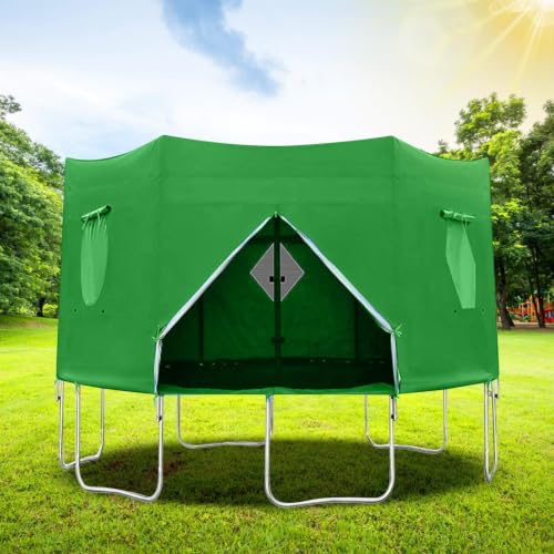 Toldo protector para cama elástica con cubierta solar impermeable para el jardín 7